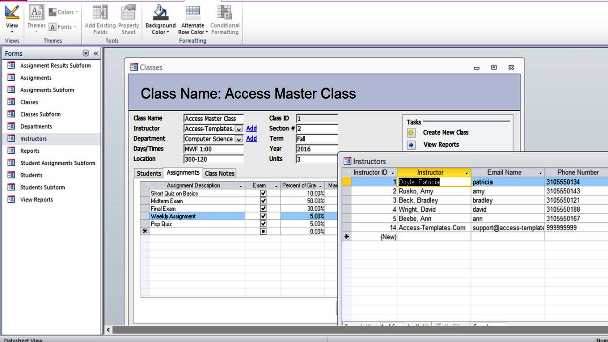 Microsoft Access Time And Attendance Database